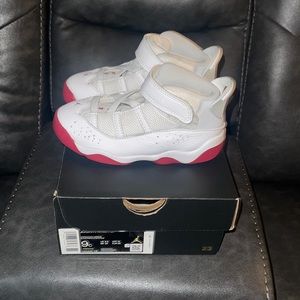 Jordan 6 Rings Red and White